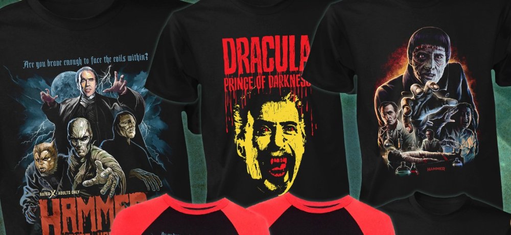 Fright-Rags Celebrates the Iconic Characters of Hammer Horror Films with New Apparel Collection