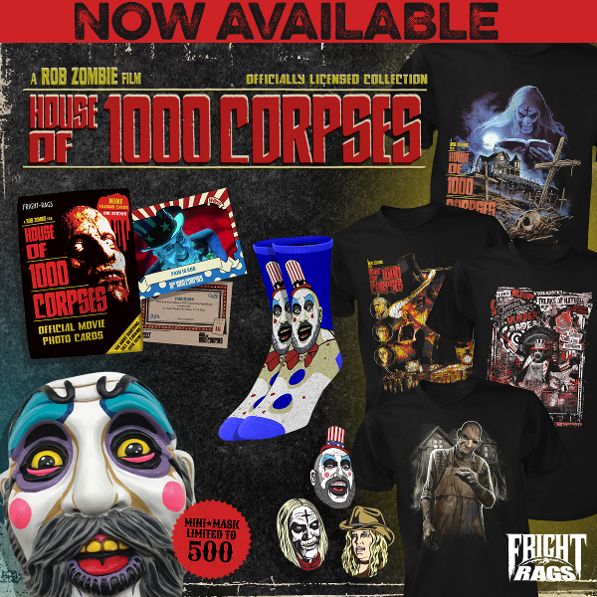 Fright-Rags Enters Rob Zombie’s ‘House of 1000 Corpses’ with New Merch